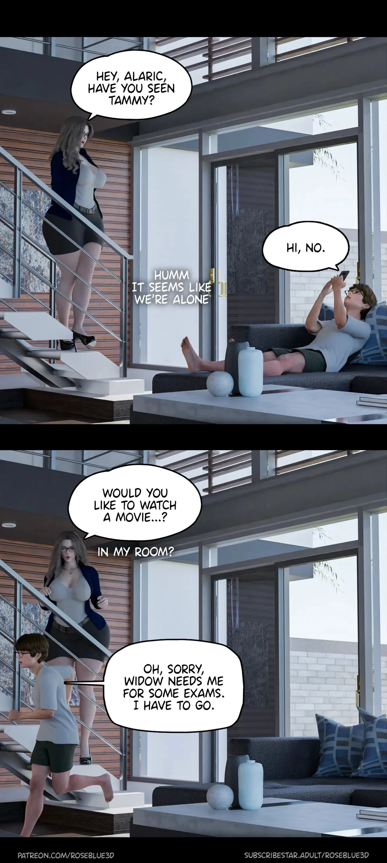 My Neighbor's Widow 26 porn comic picture 29