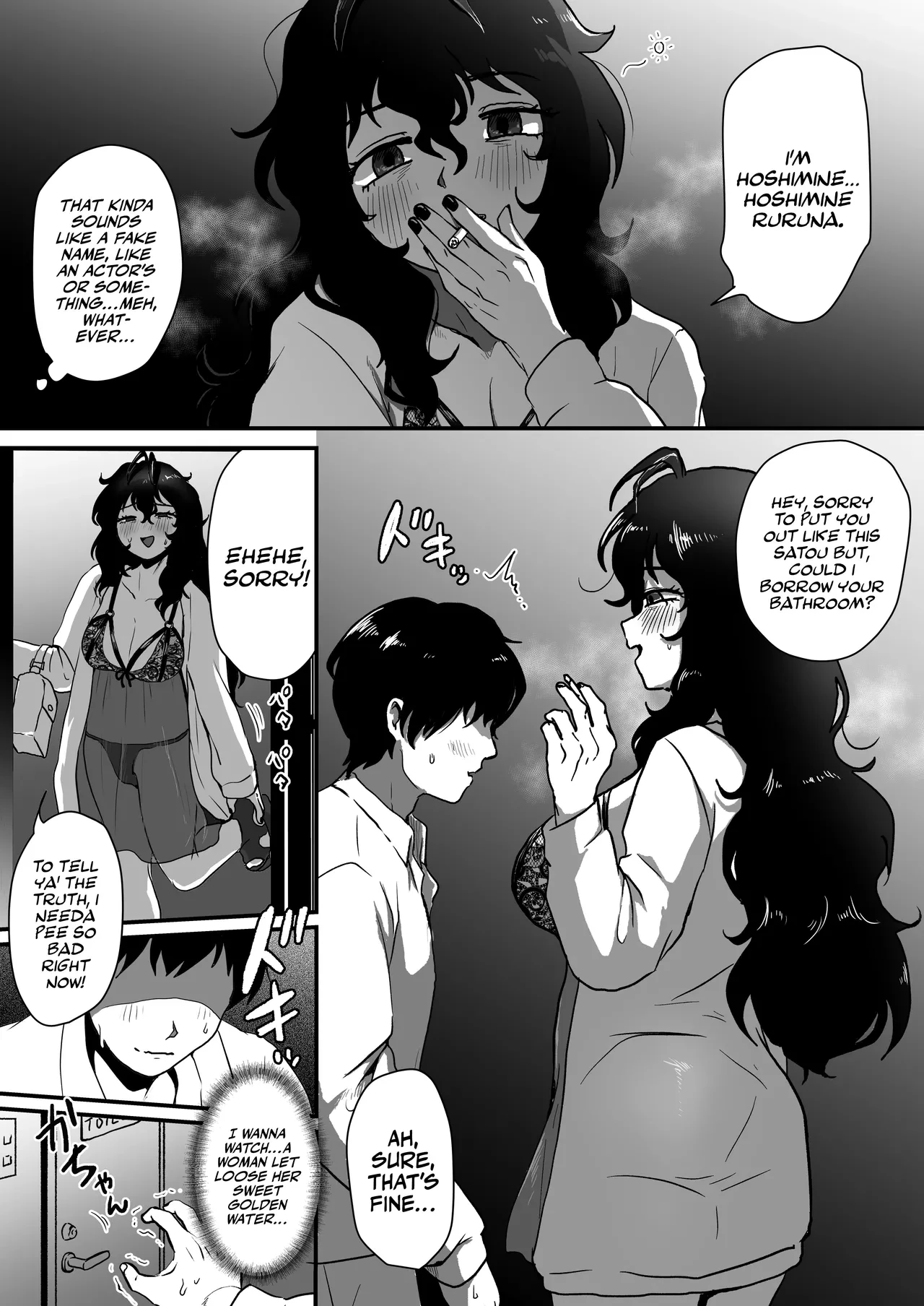 My Next Door Neighbour Is a 40-something Gloomy Newhalf... | Tonari no Downer-kei Arafour Newhalf porn comic picture 5