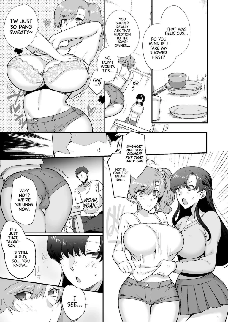 My roomates are way too lewd: Living in a one room apartment with two perverted sisters | Erosugiru Doukyonin ~Dosukebe Shimai to 1K Doukyo Seikatsu~ porn comic picture 16