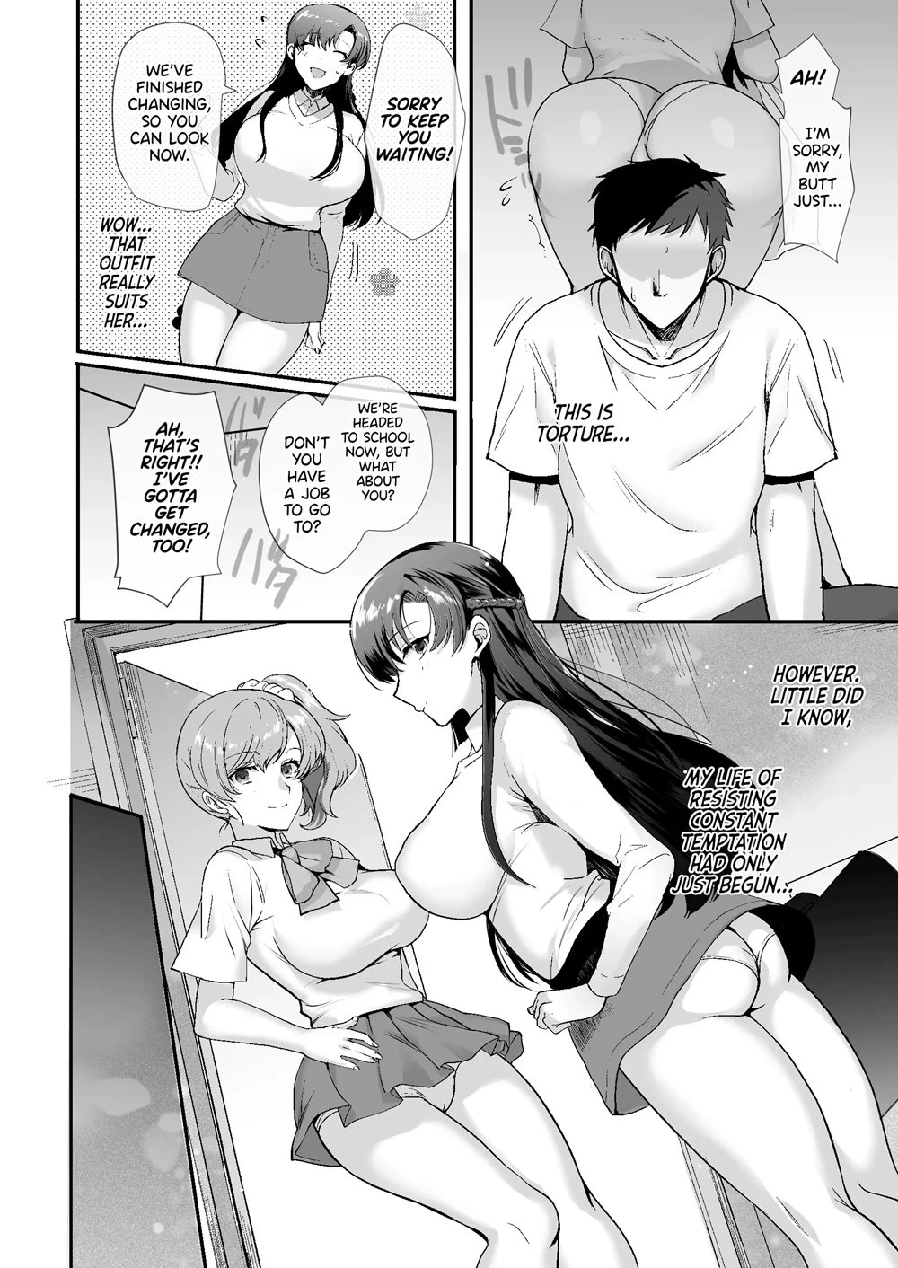 My roomates are way too lewd: Living in a one room apartment with two perverted sisters | Erosugiru Doukyonin ~Dosukebe Shimai to 1K Doukyo Seikatsu~ porn comic picture 23