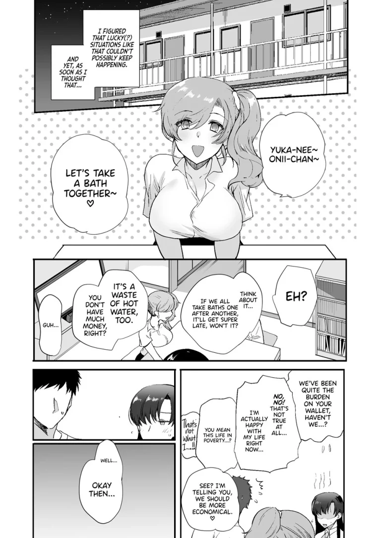 My roomates are way too lewd: Living in a one room apartment with two perverted sisters | Erosugiru Doukyonin ~Dosukebe Shimai to 1K Doukyo Seikatsu~ porn comic picture 30