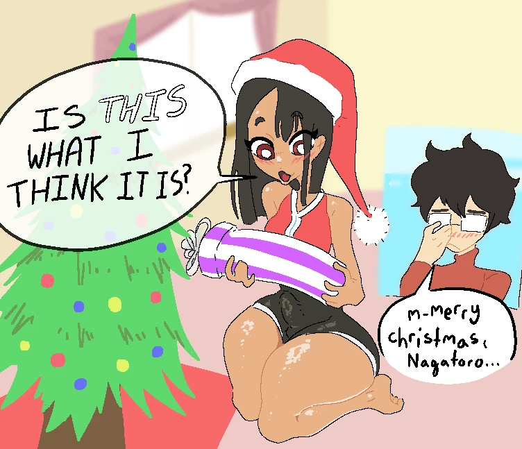 Nagatoro Futa Christmas porn comic picture 1