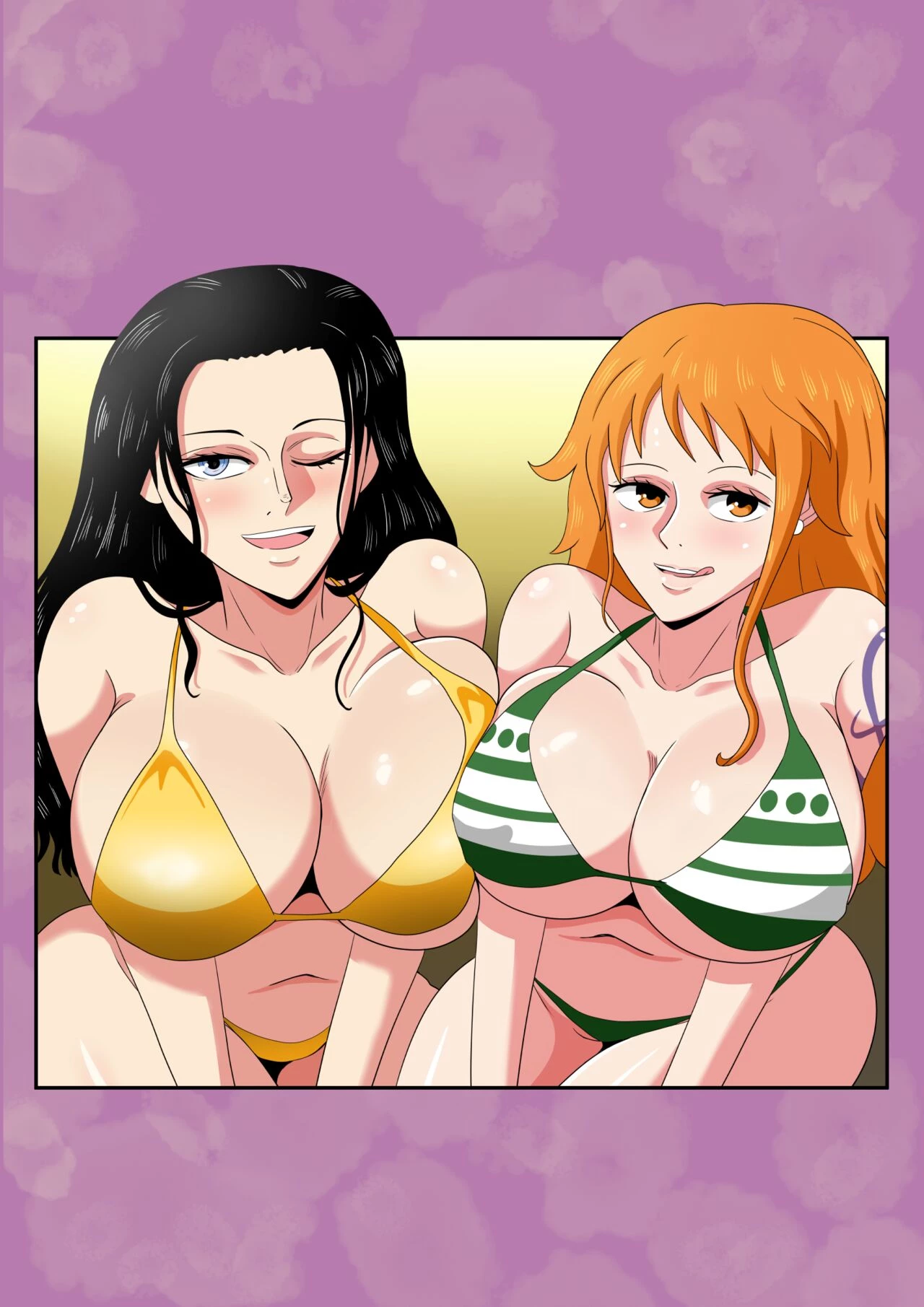 Nami and Robin's Wild Desires porn comic picture 2