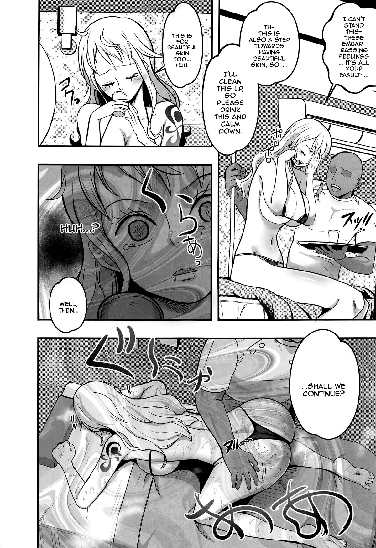 Nami-san, How Would You Like An Oil Massage After Your Bath? | Nami-san Ofuro no Ato ni Oil Massage wa Ikaga? porn comic picture 10