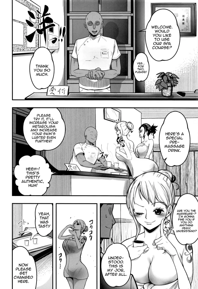 Nami-san, How Would You Like An Oil Massage After Your Bath? | Nami-san Ofuro no Ato ni Oil Massage wa Ikaga? porn comic picture 3