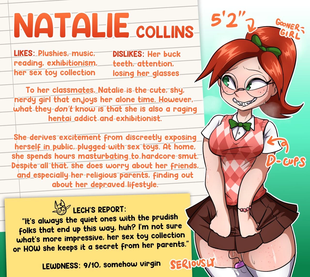 Natalie Collins (OC) porn comic picture 1