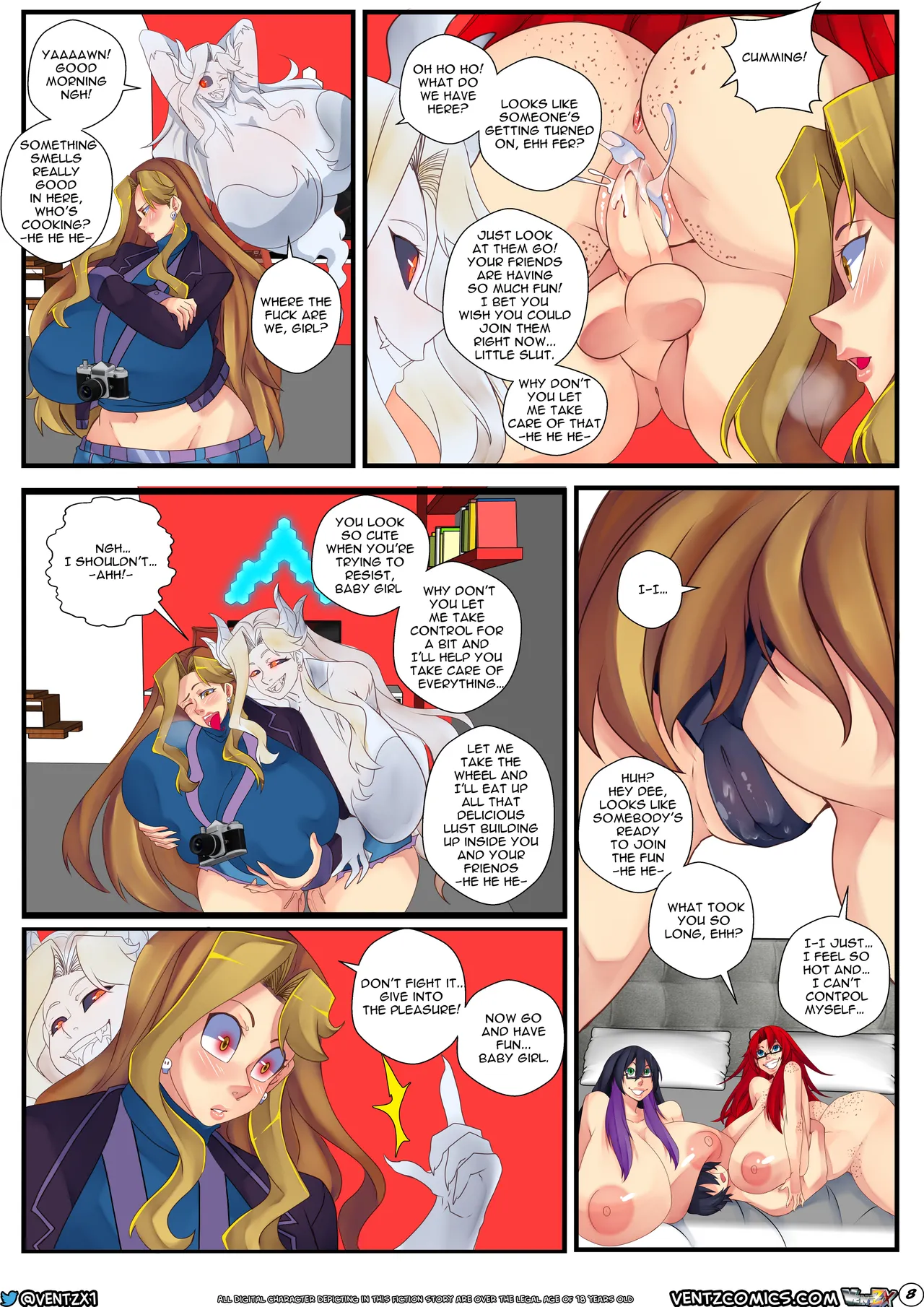 Naughty New Year's Eve porn comic picture 10