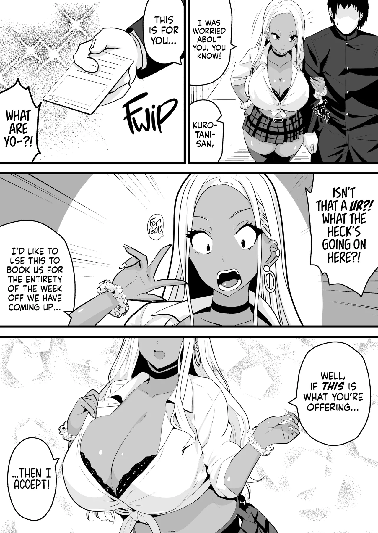 Nerd-Friendly Choco-Gyaru Will Trade Sex For Rare Cards | Otaku ni Yasashii Kuro Gal ga Rare Card to Koukan de Sex Sasetekureru porn comic picture 25