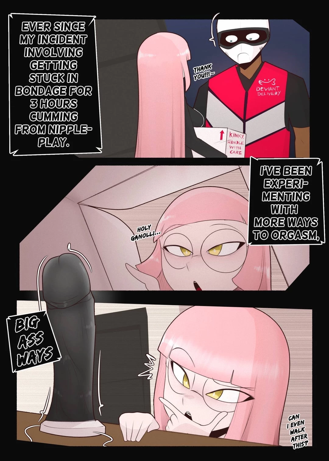 Nerd gets a little too kinky and regrets it porn comic picture 1
