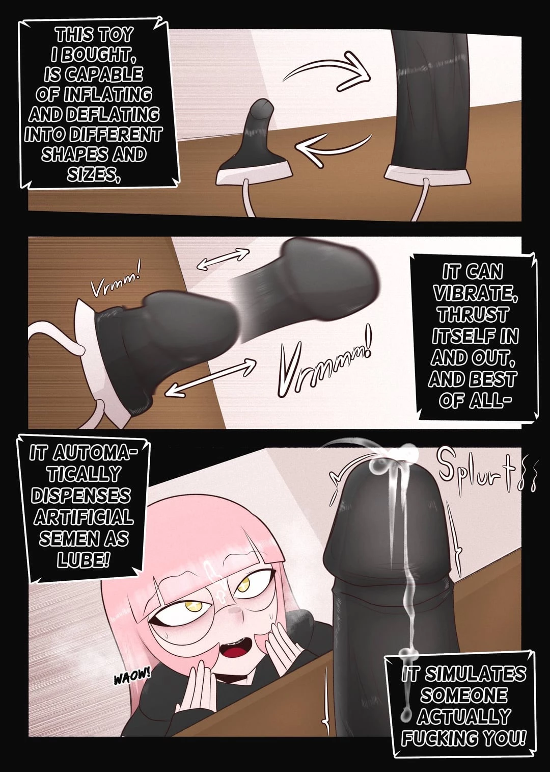 Nerd gets a little too kinky and regrets it porn comic picture 2