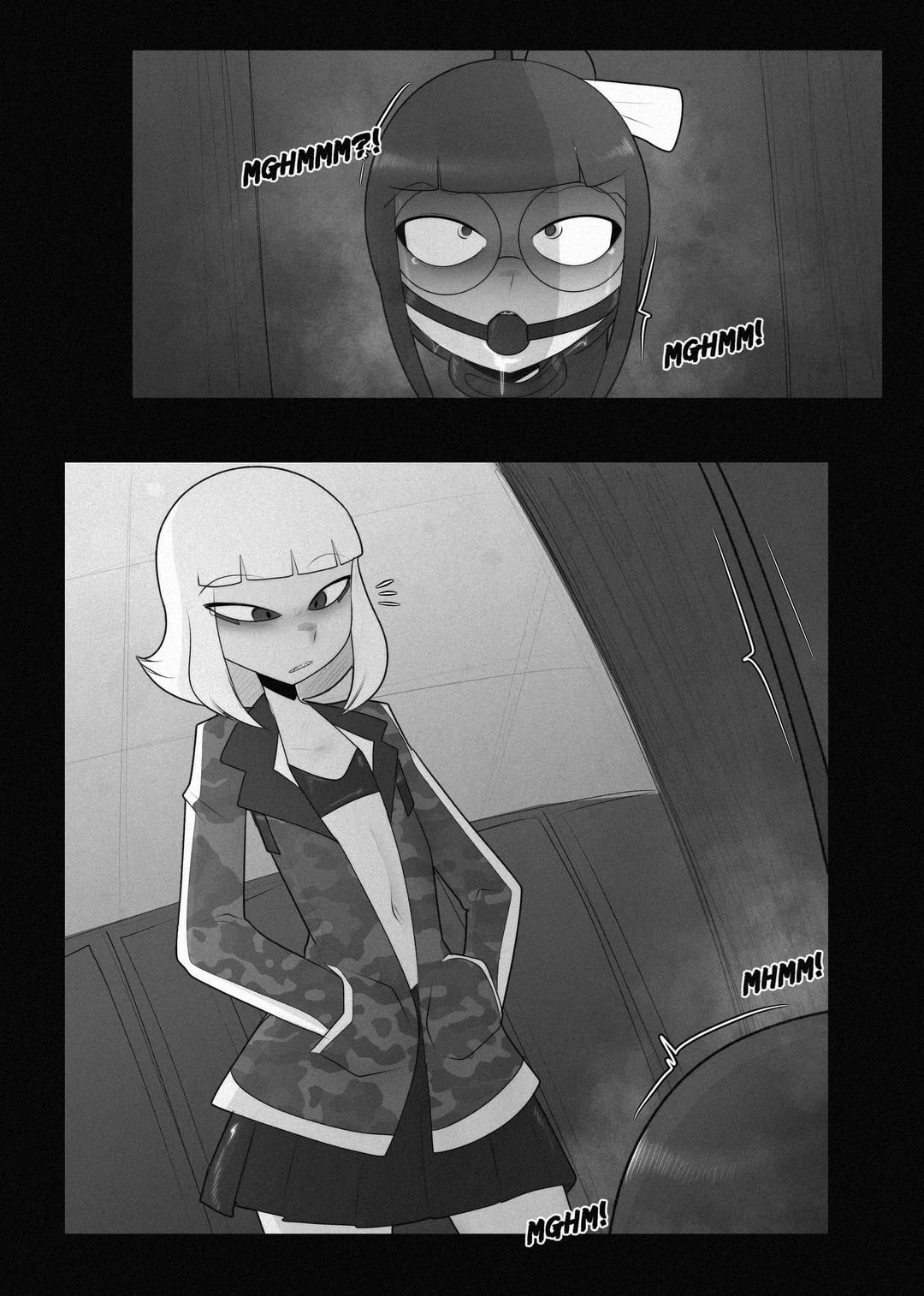 Nerd tries a public self bondage roulette porn comic picture 11