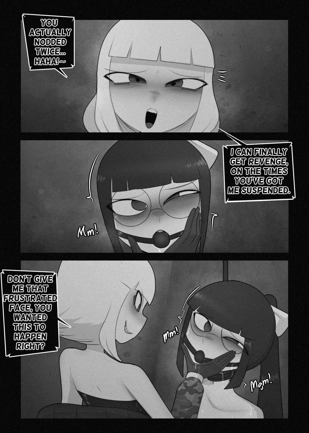 Nerd tries a public self bondage roulette porn comic picture 13