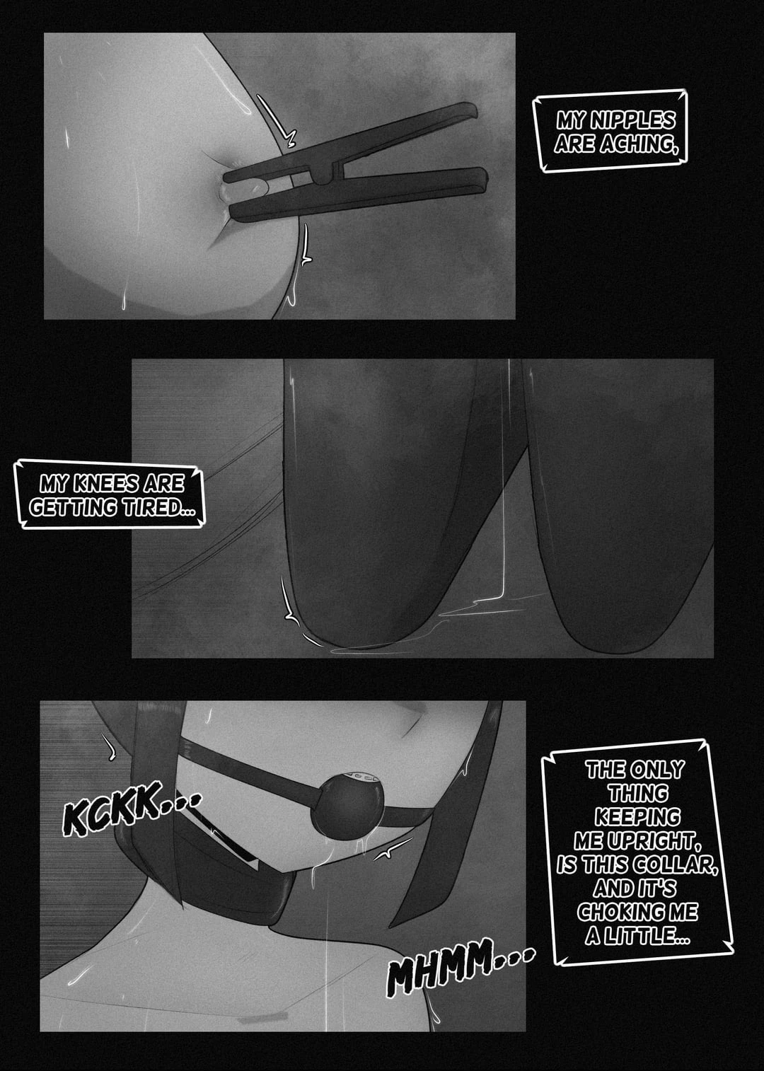 Nerd tries a public self bondage roulette porn comic picture 8