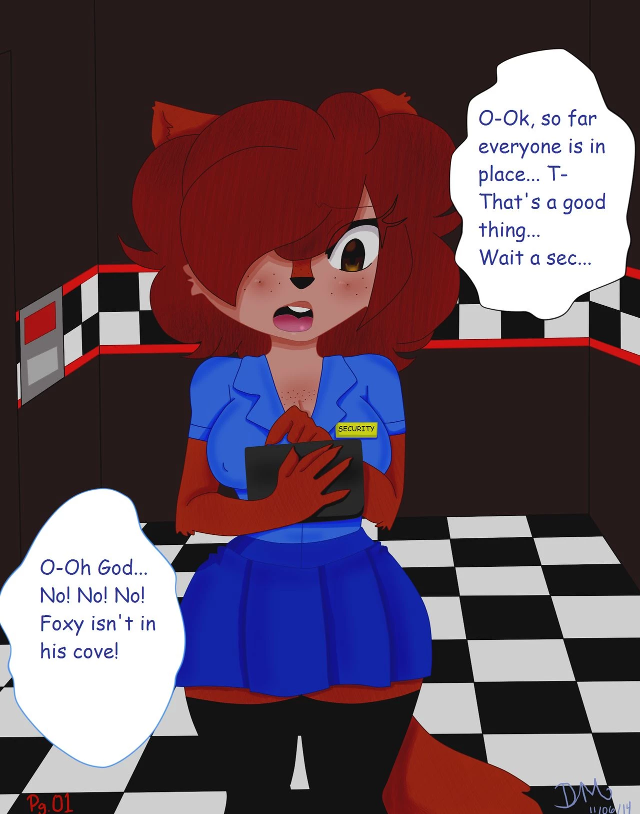 Night 2: Foxy x Jasmine porn comic picture 1