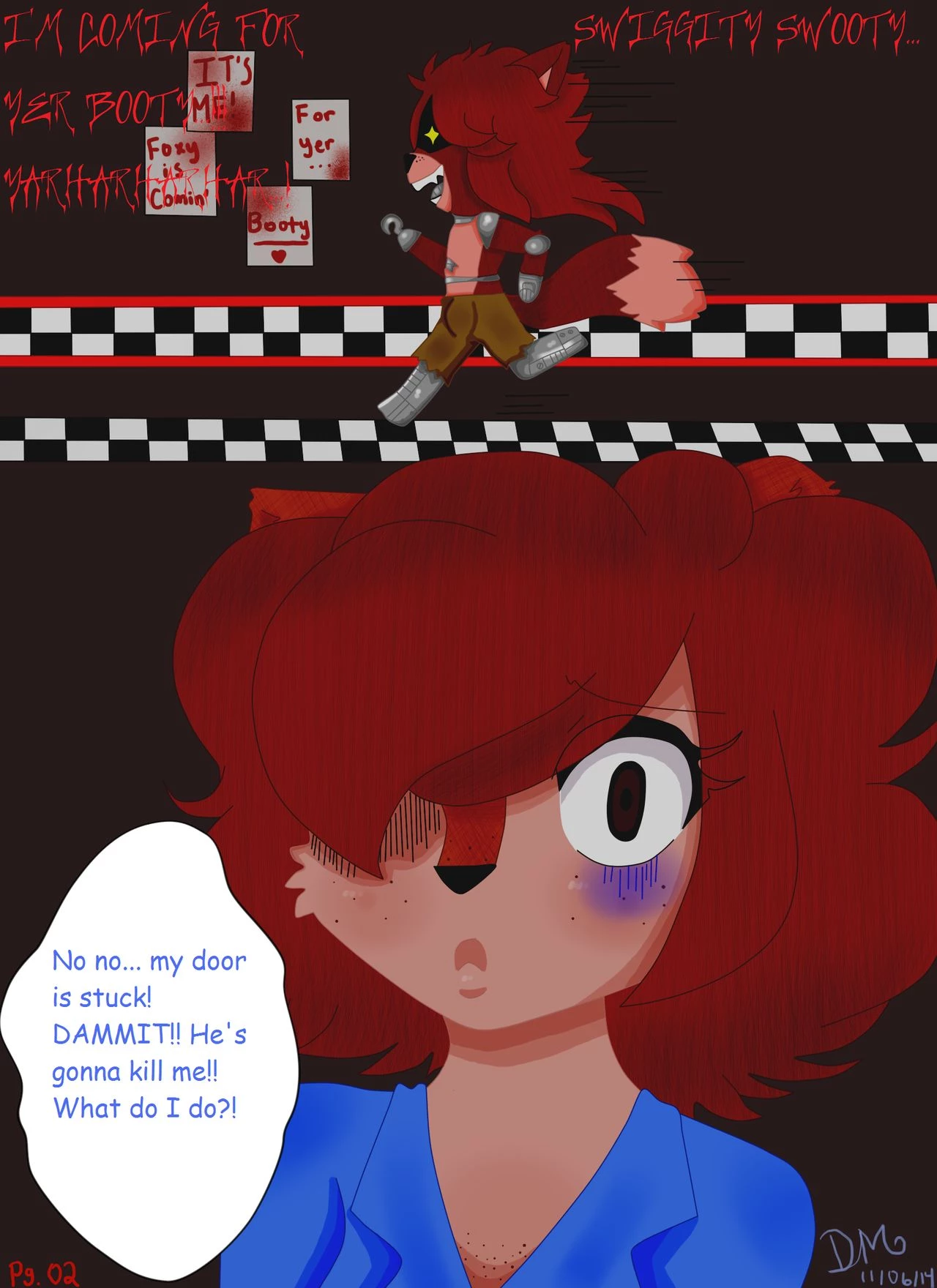 Night 2: Foxy x Jasmine porn comic picture 2