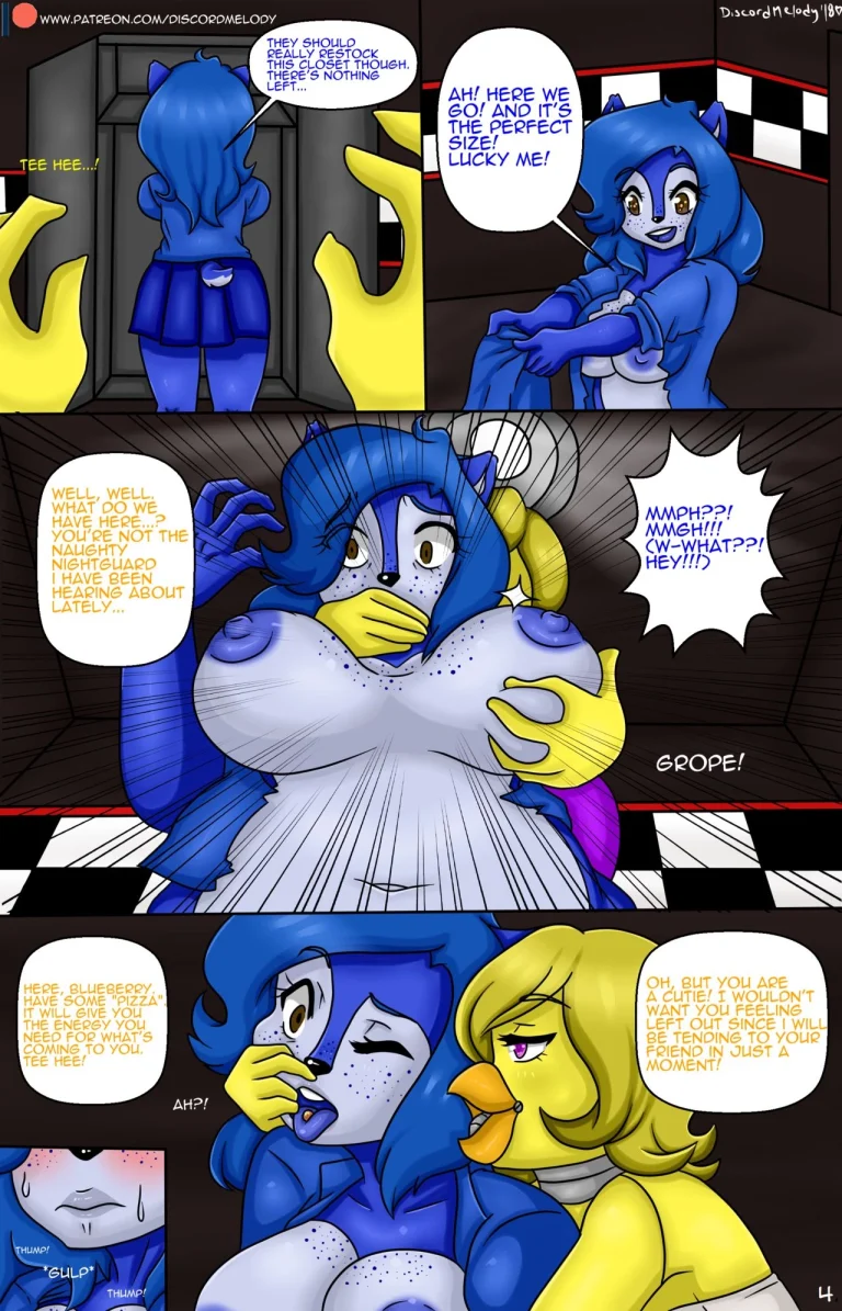 Night 3: Chica x Jasmine porn comic picture 4