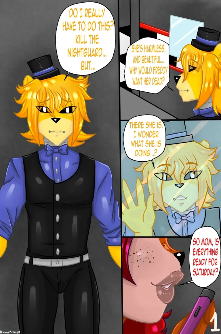 Night 4: Golden Freddy x Jasmine porn comic picture 2
