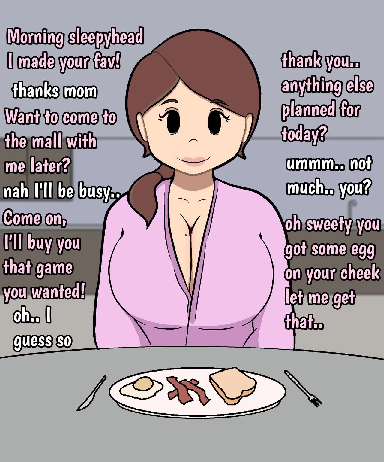 No Nut November: Mom x Son Love Story porn comic picture 3