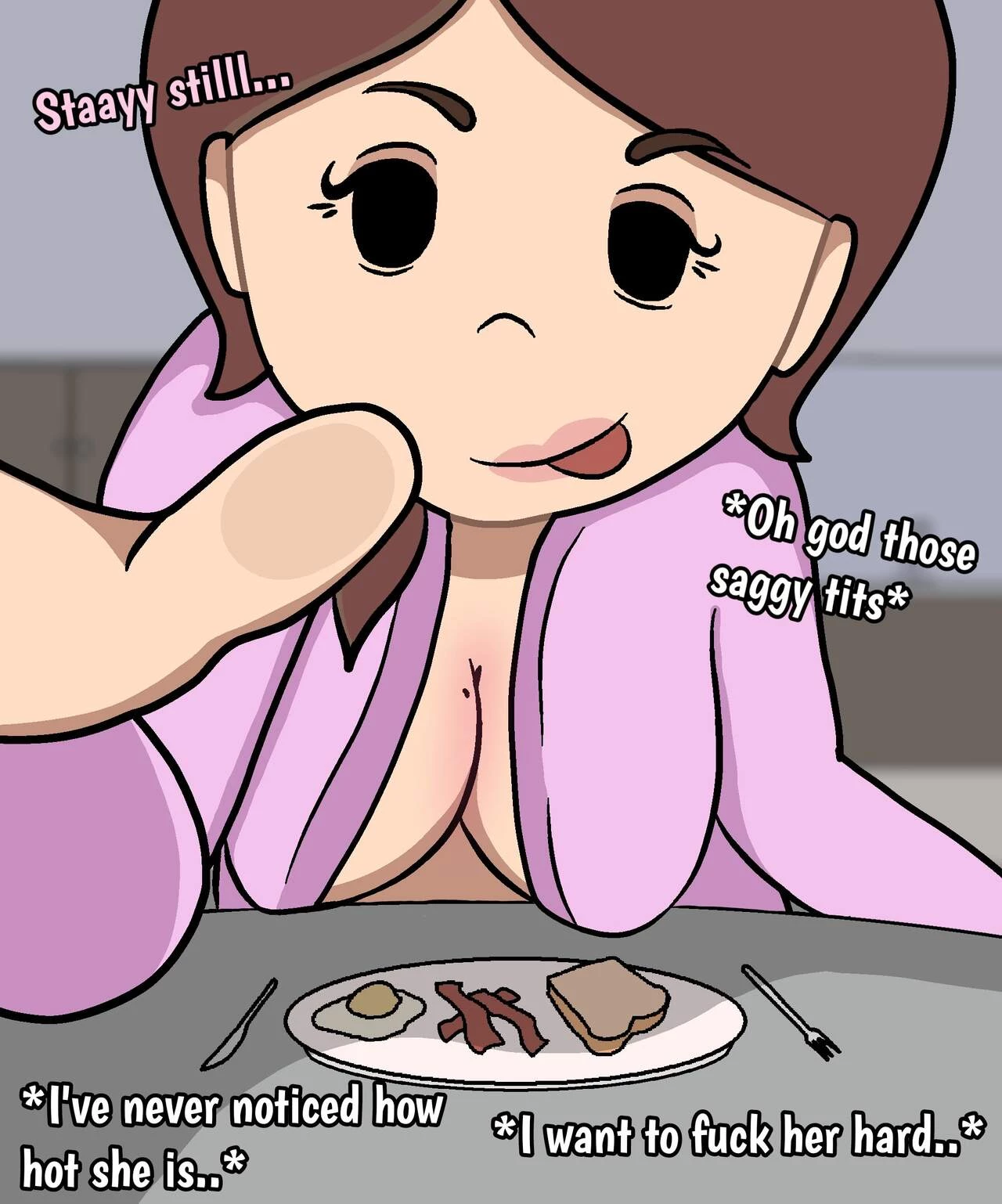 No Nut November: Mom x Son Love Story porn comic picture 4