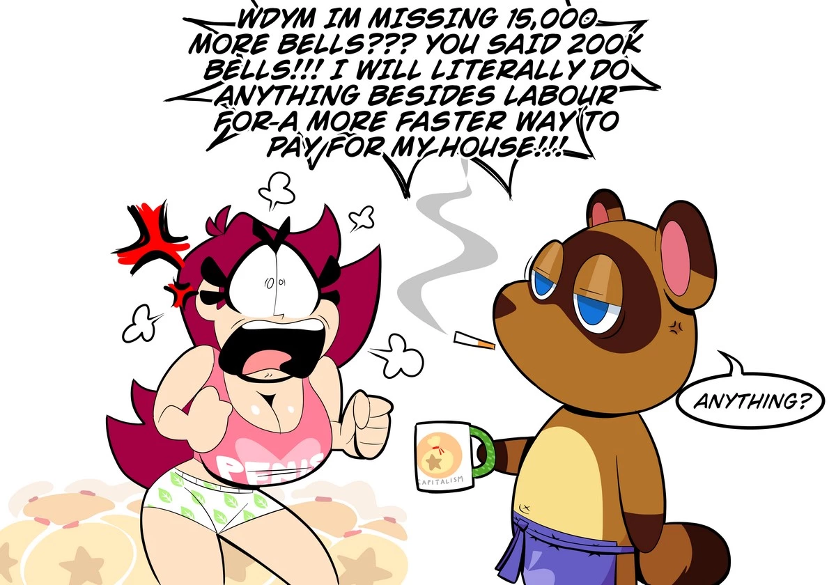 Nook's bells porn comic picture 1