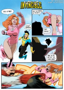 Not so Invincible porn comic picture 1