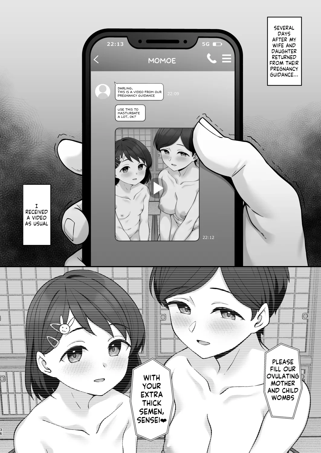 NTR Of The Sasaki Family 2 -Pregnancy Guidance- | Sasaki-ke Saimin NTR Oyakodon 2 -Ninshin Shidou Hen- porn comic picture 34