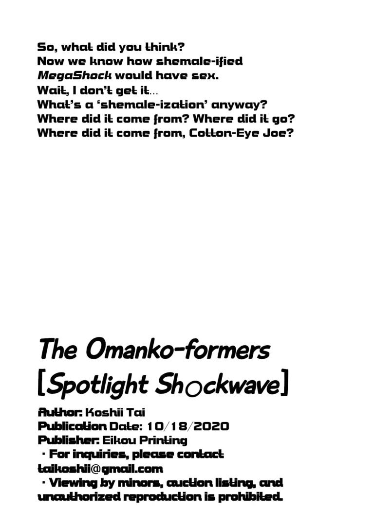 Omankoformers: Spotlight Shockwave porn comic picture 16