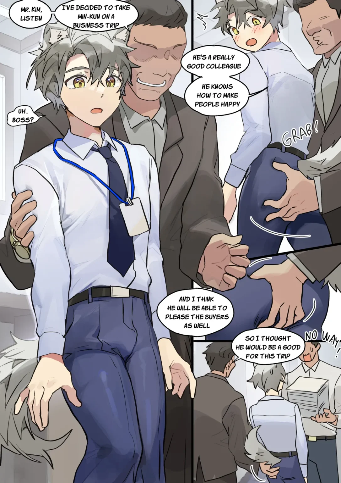 On a Business Trip with Min porn comic picture 1