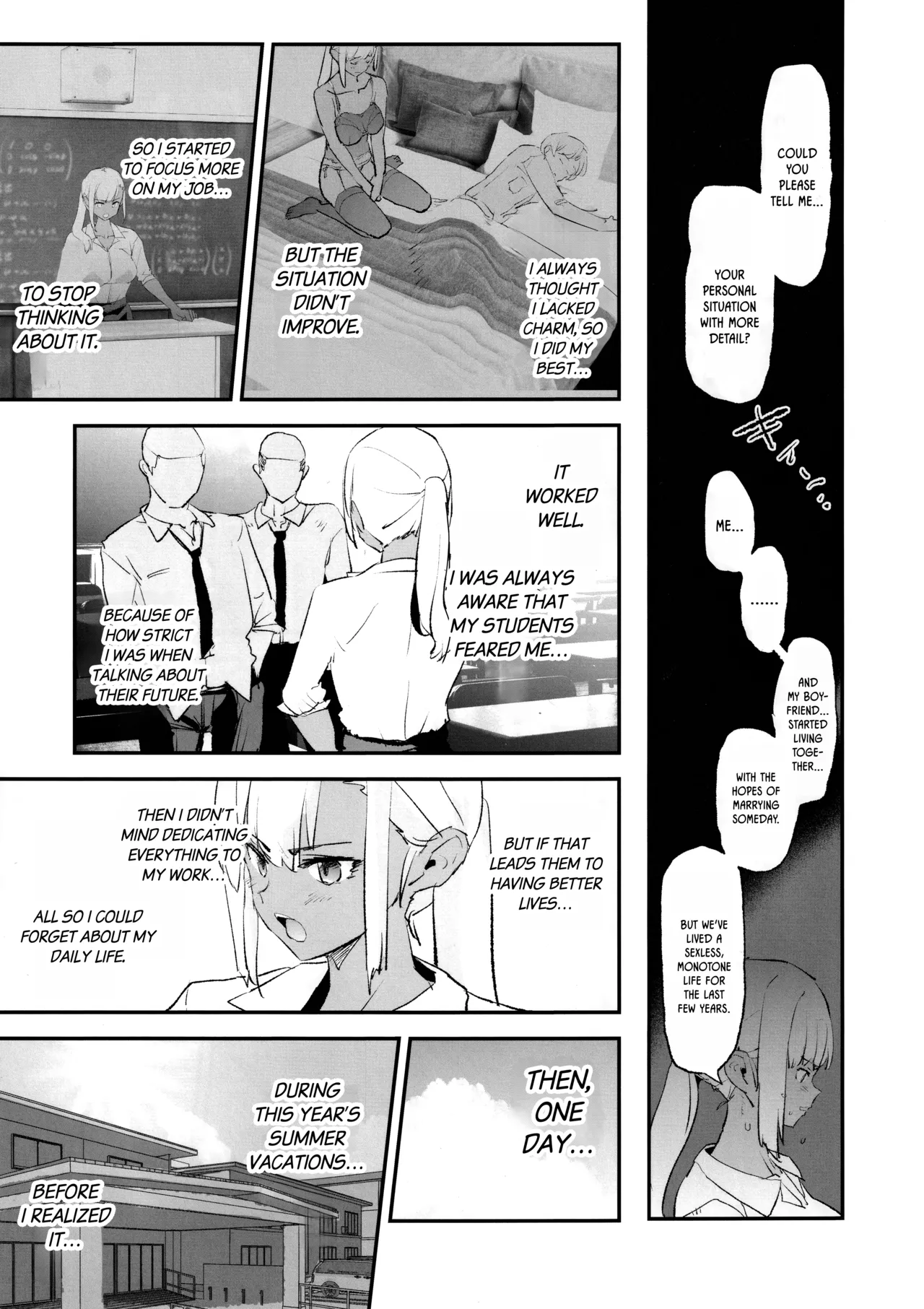 Onaho Gasshuku Saimin Dosukebe Interview + Omake porn comic picture 18