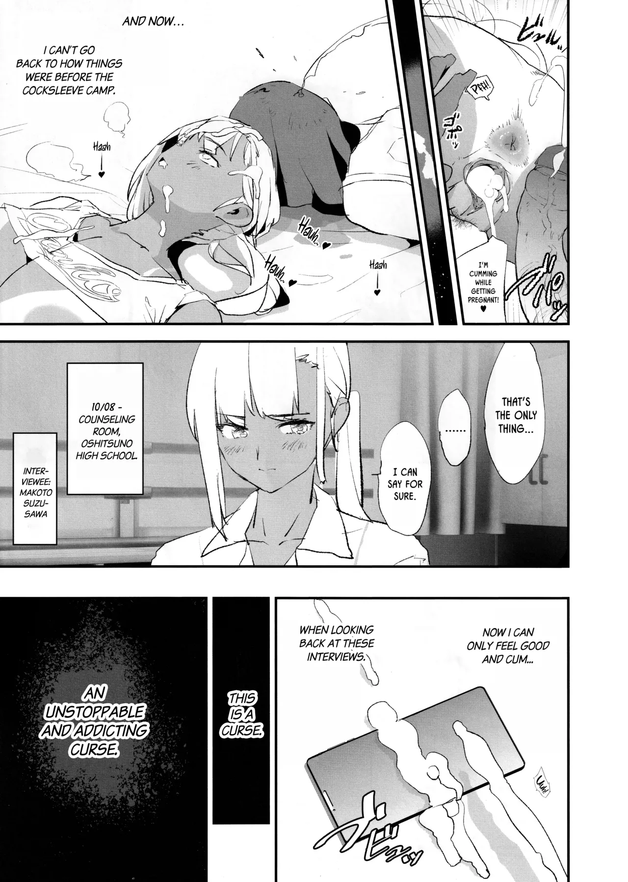 Onaho Gasshuku Saimin Dosukebe Interview + Omake porn comic picture 28