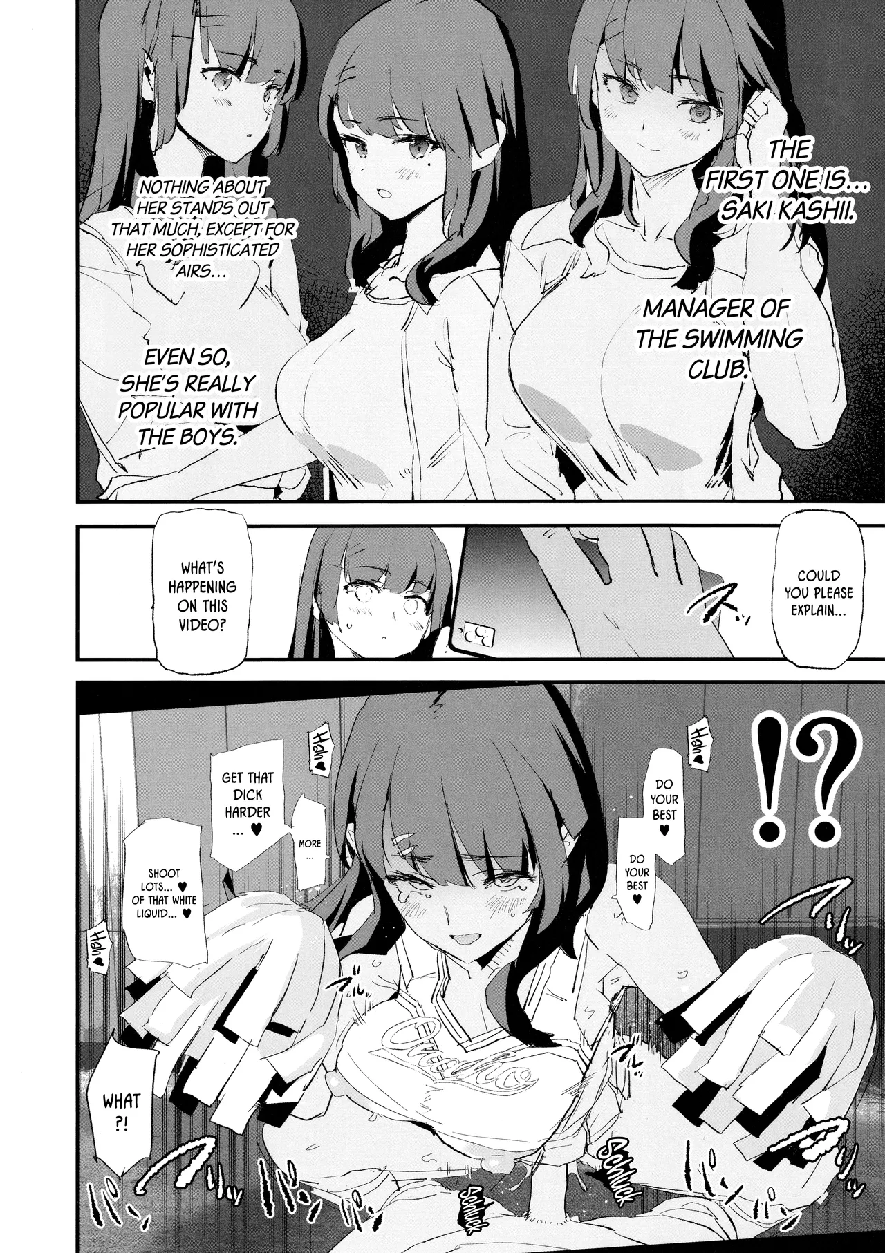 Onaho Gasshuku Saimin Dosukebe Interview + Omake porn comic picture 5