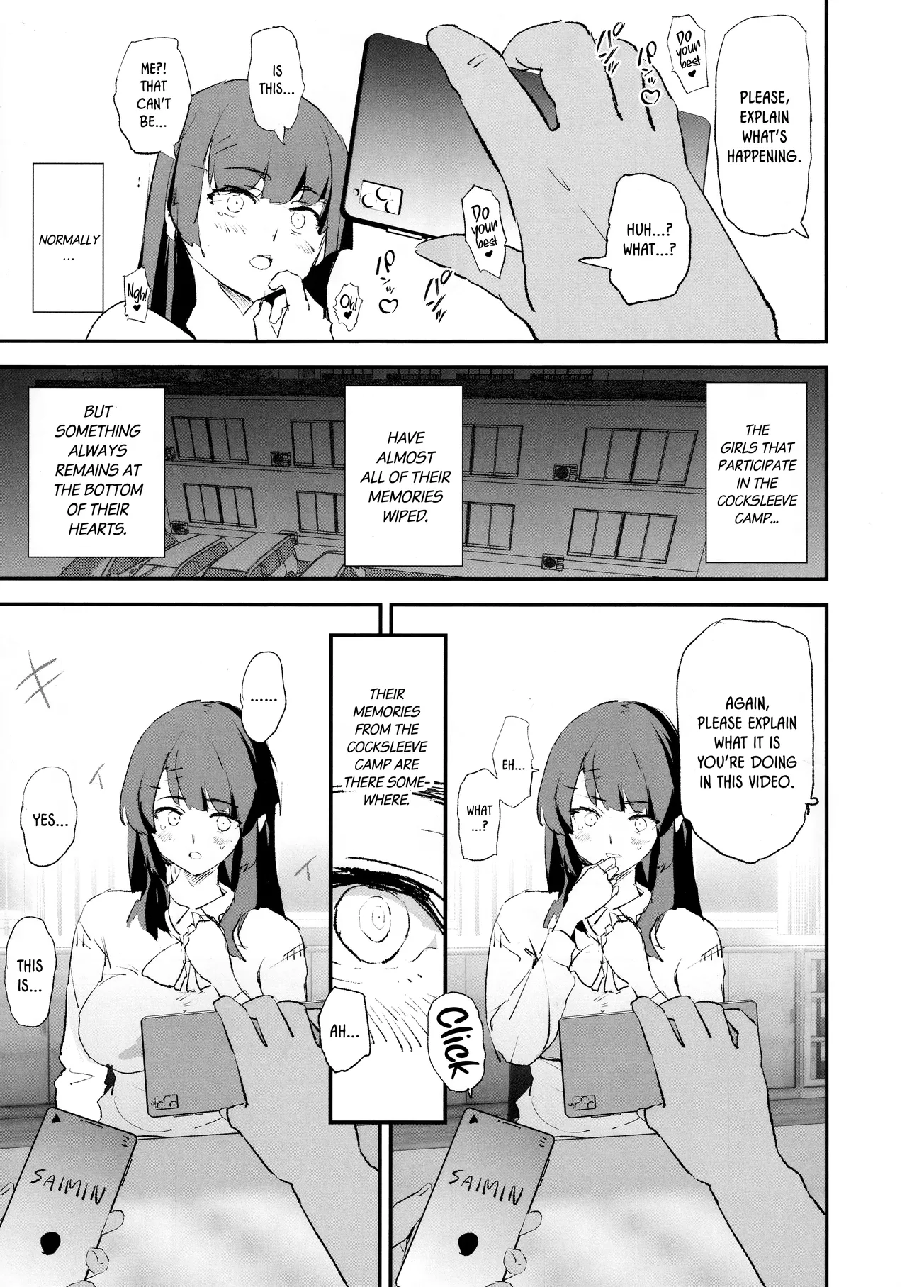 Onaho Gasshuku Saimin Dosukebe Interview + Omake porn comic picture 6