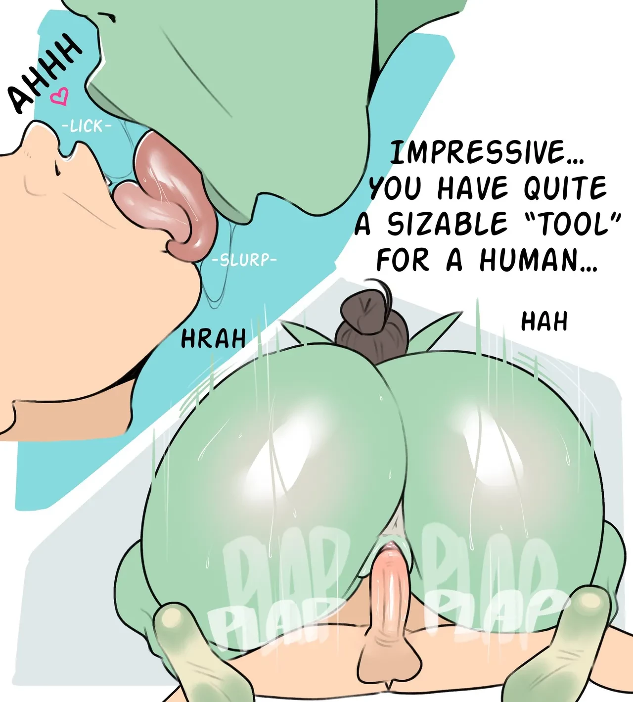 Orc-MILF vs Puny Knight porn comic picture 3