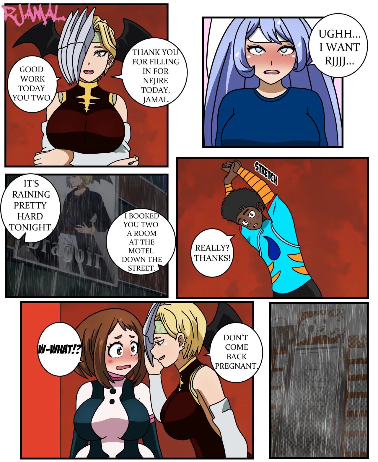 Overnight Stay with Uravity porn comic picture 4