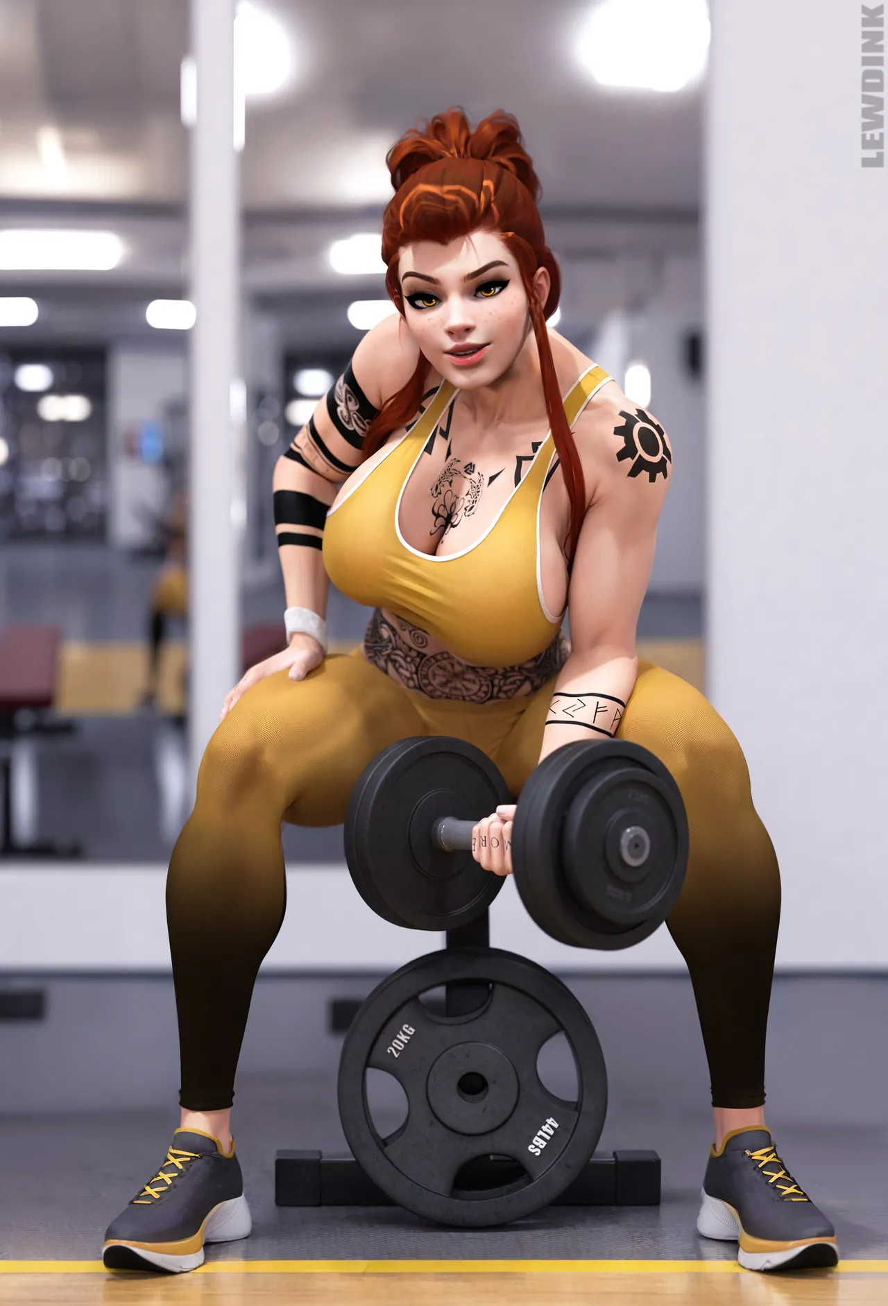 OverWhore: Brigitte - Gym Slut porn comic picture 2