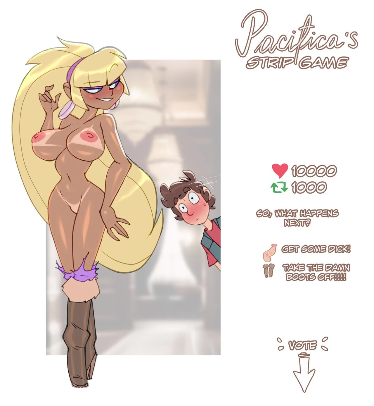 Pacifica's Stripgame porn comic picture 5