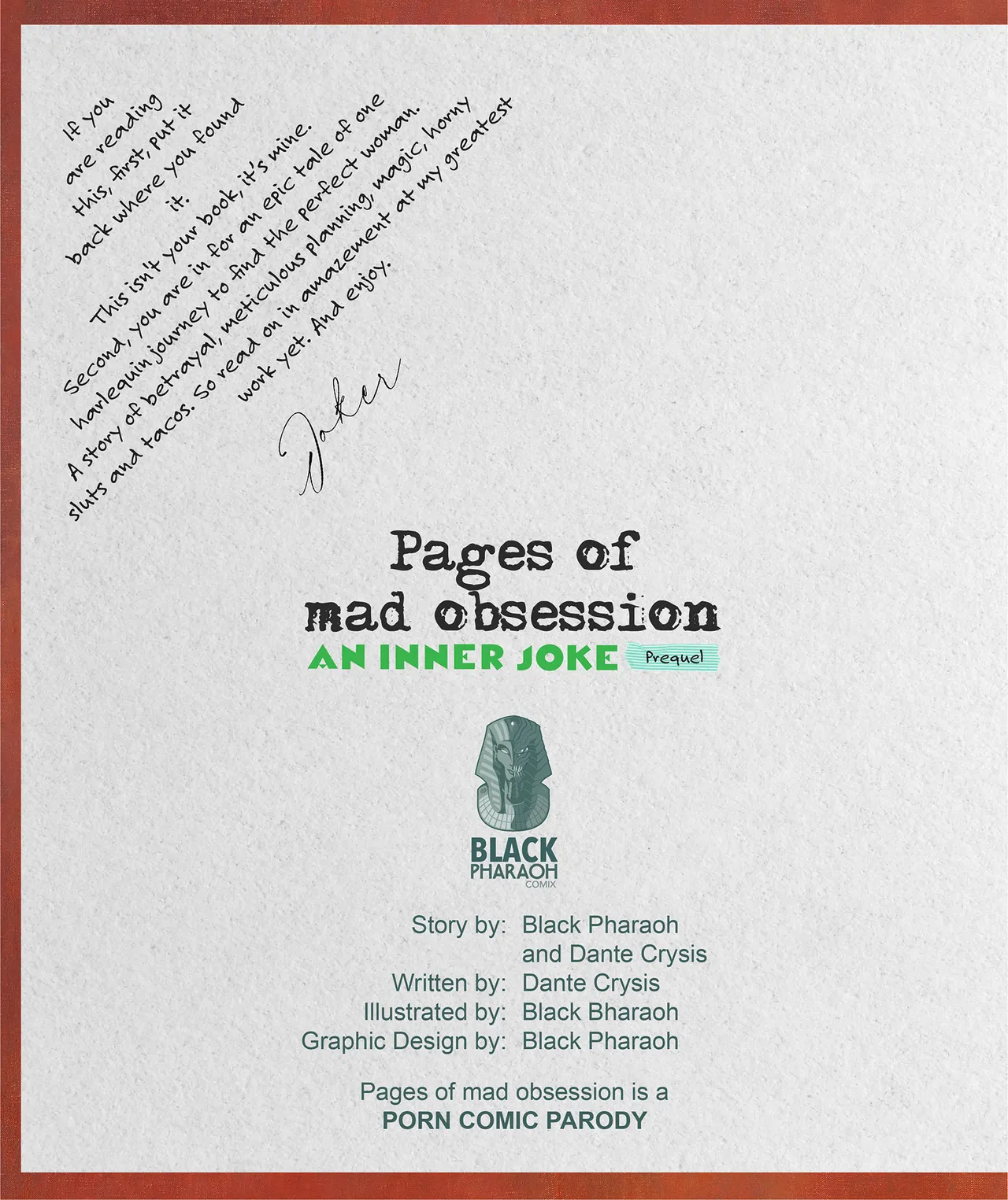Pages of Mad Obsession porn comic picture 2