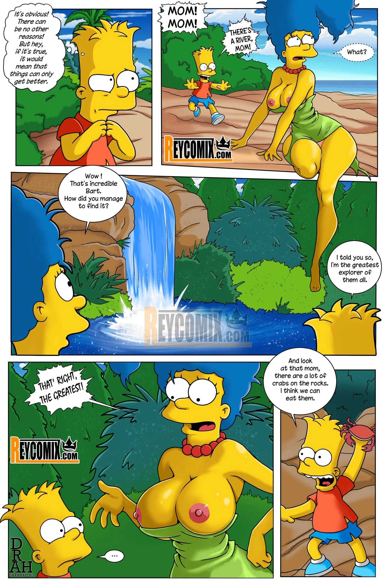 Paradise porn comic picture 7