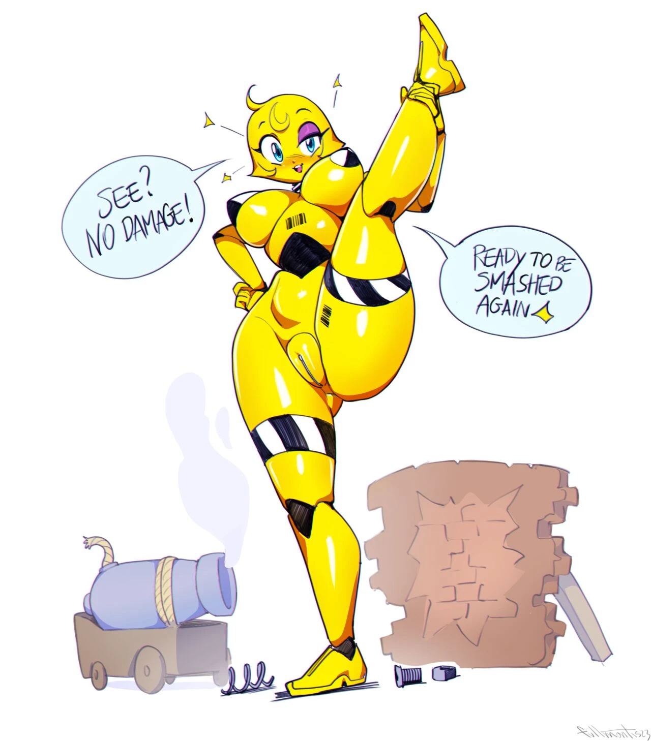 Patty the crash-test dummy porn comic picture 4