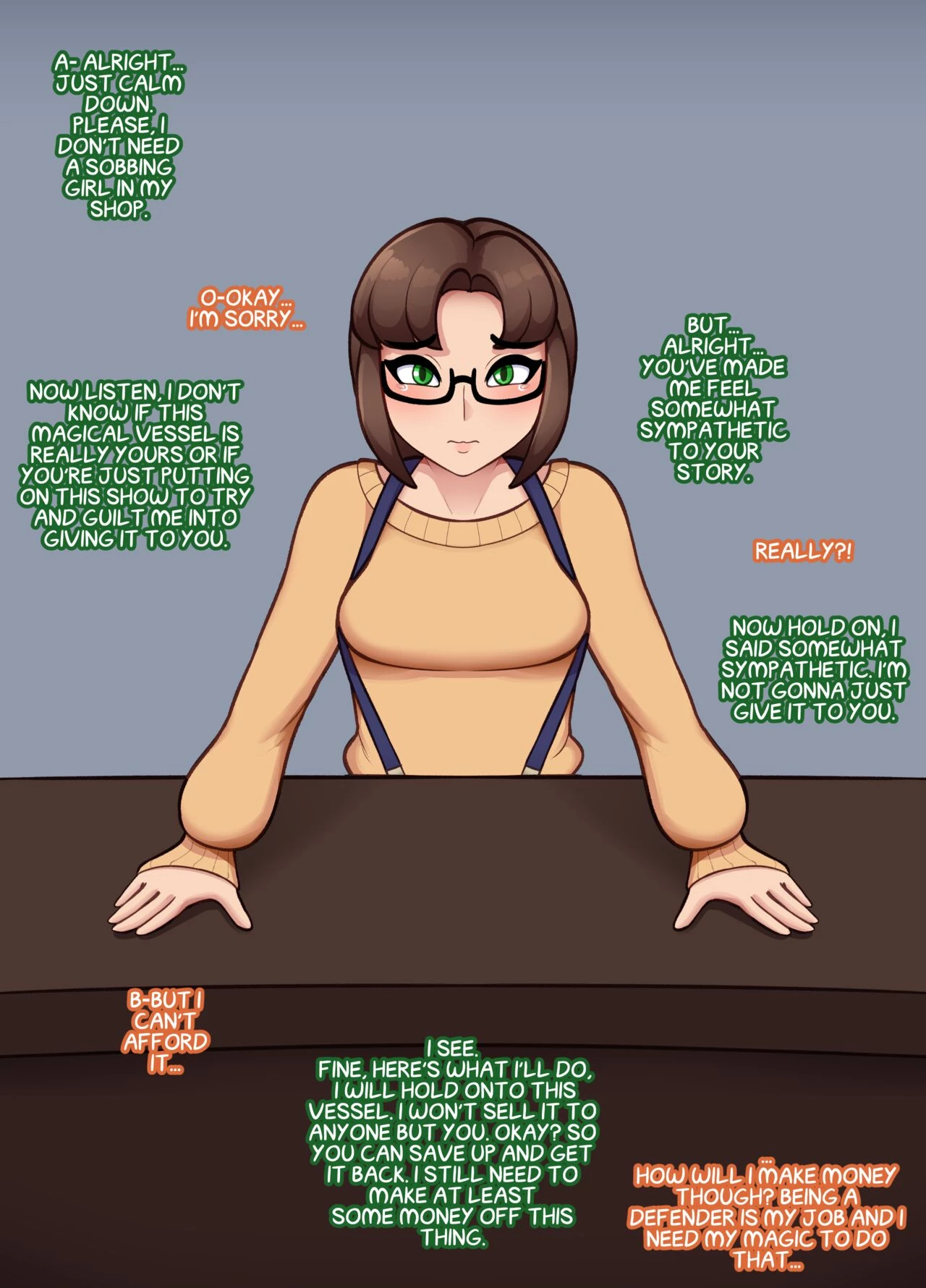 Pawnshop Peril, Corruption of a Sorceress porn comic picture 15