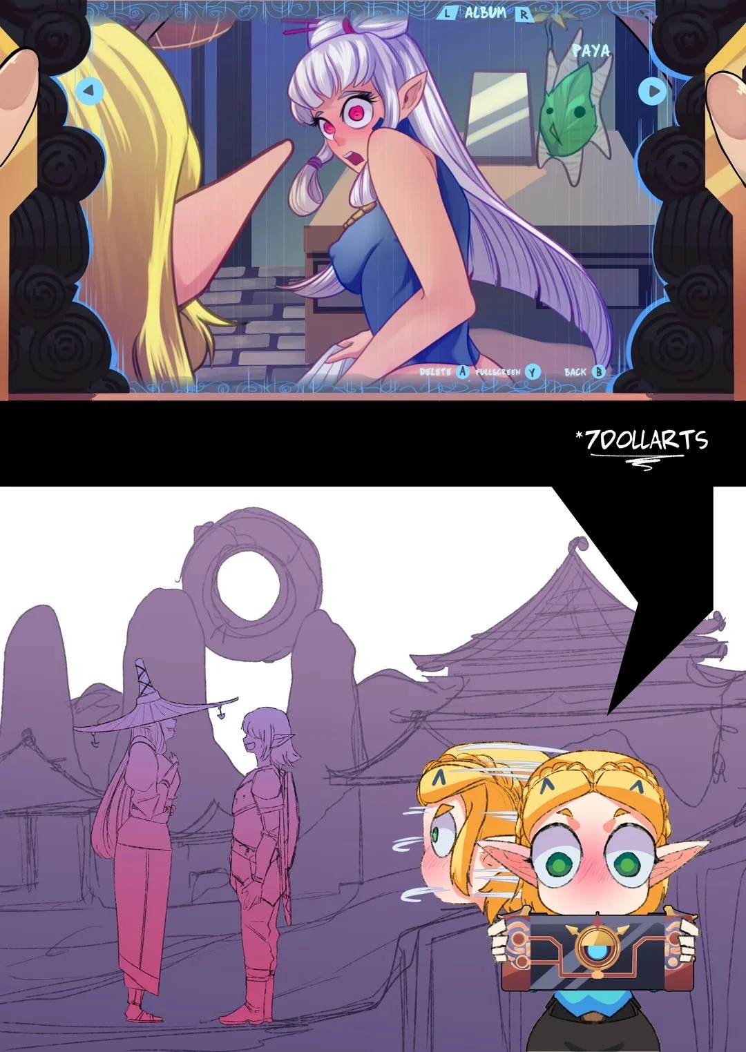 Paya and Link porn comic picture 1