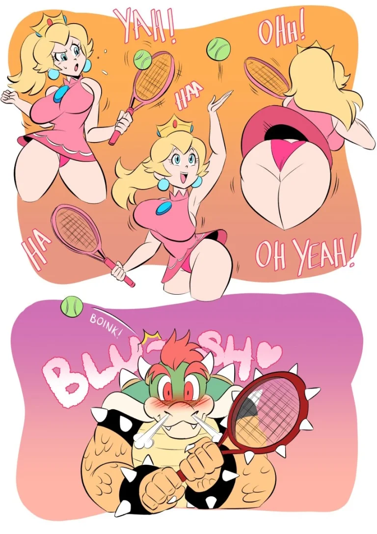 Peach and Bowser porn comic picture 1