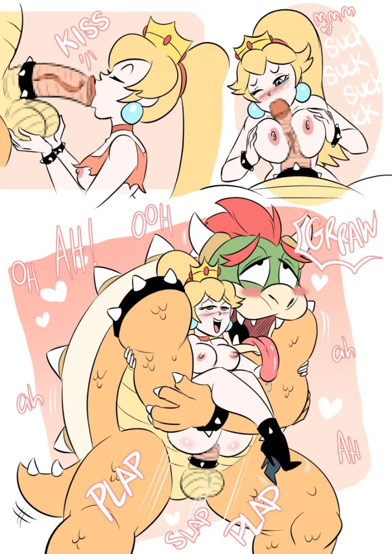 Peach and Bowser porn comic picture 4