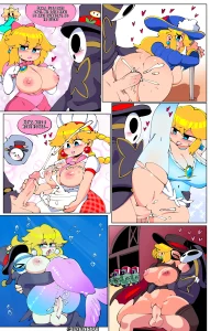 Peach's Sex time porn comic picture 1