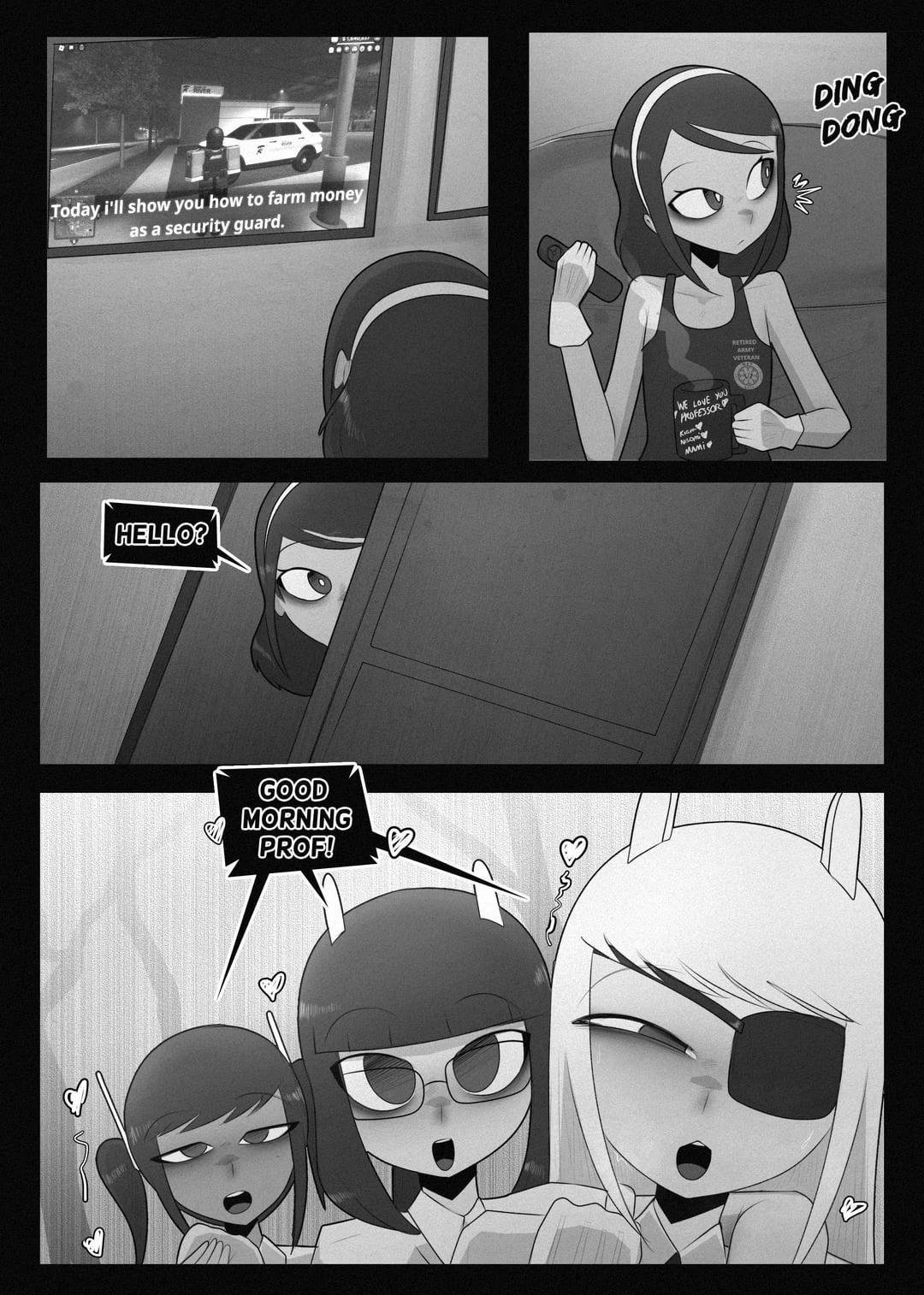 Playing a bondage game during an online meeting porn comic picture 2