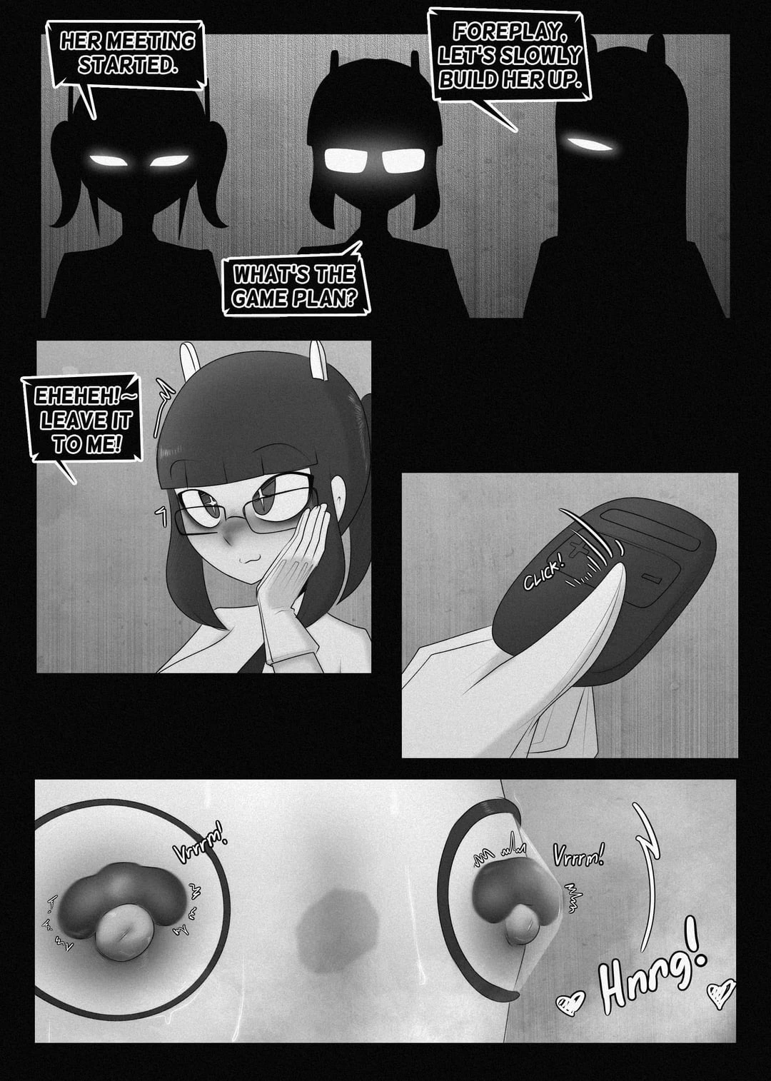 Playing a bondage game during an online meeting porn comic picture 6