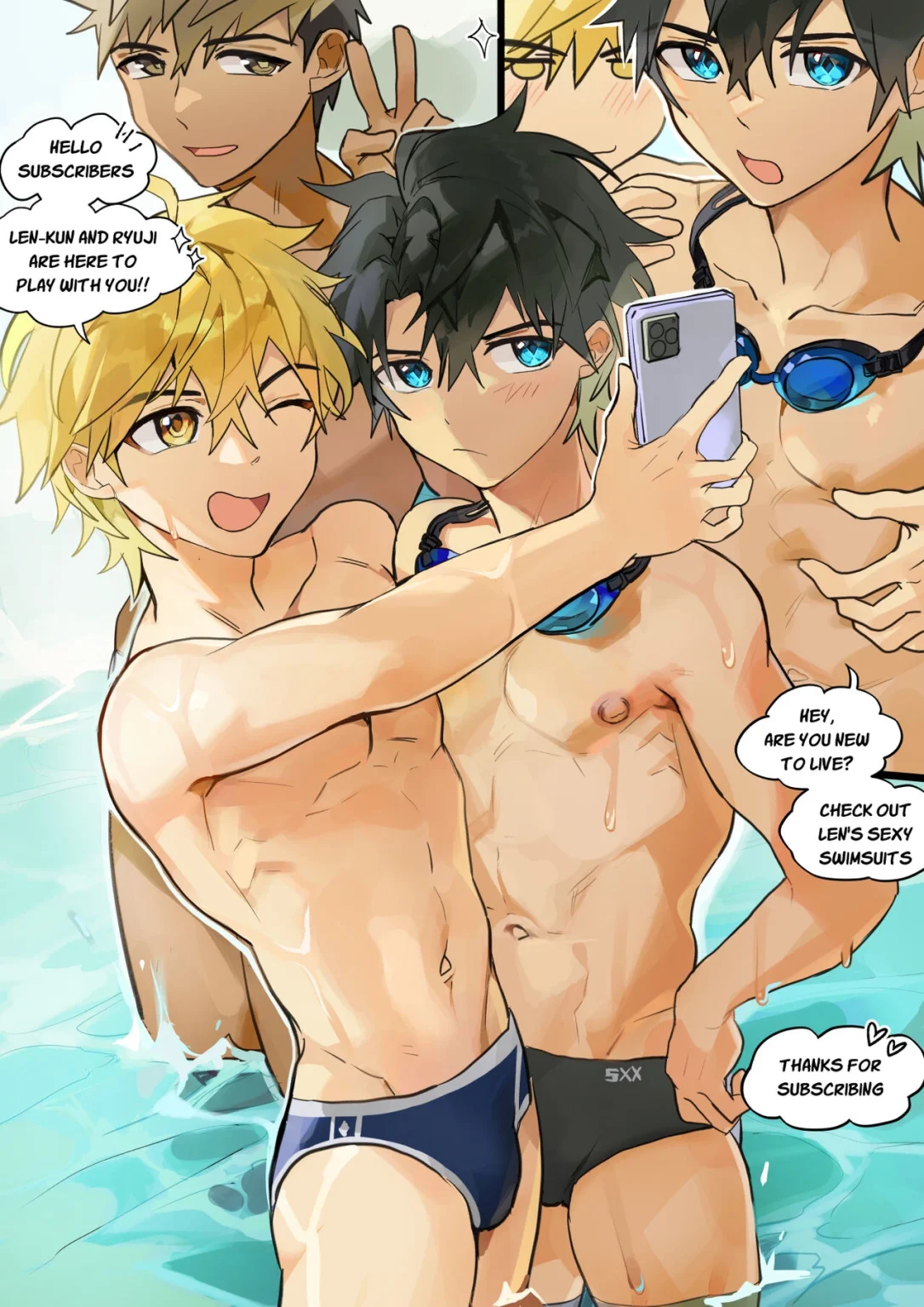 Pochi On Live! porn comic picture 1