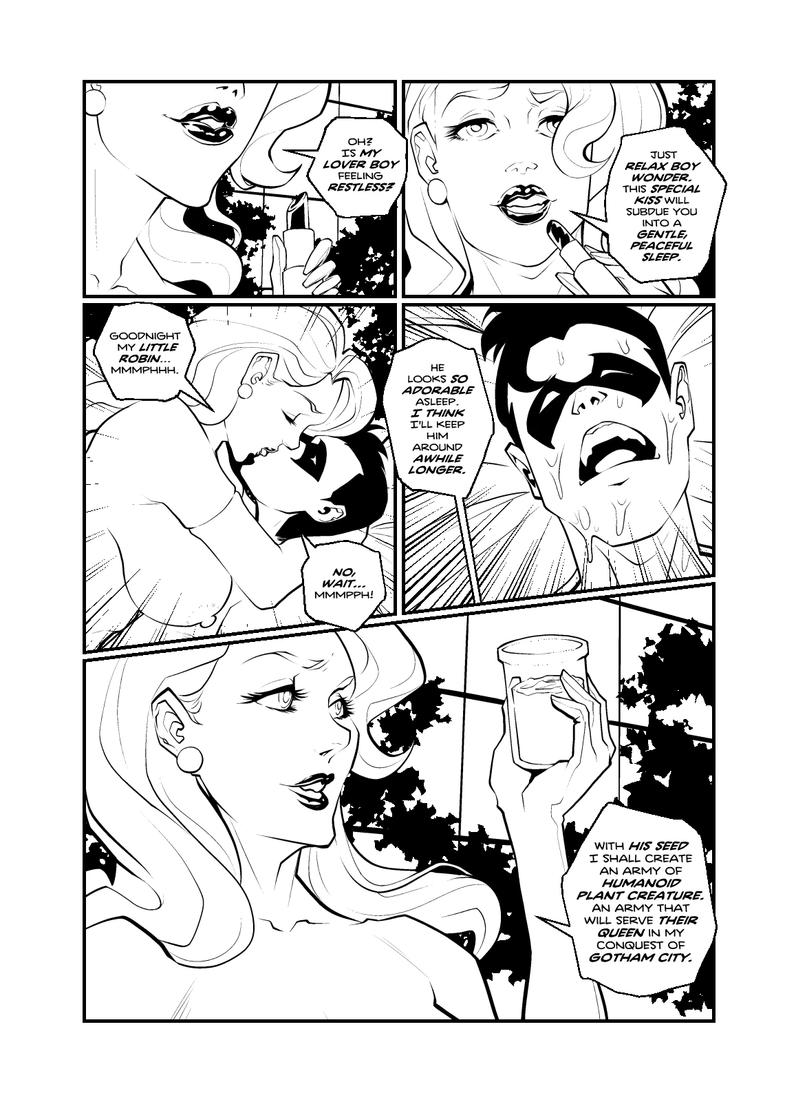 Poison Ivy & Robin porn comic picture 9