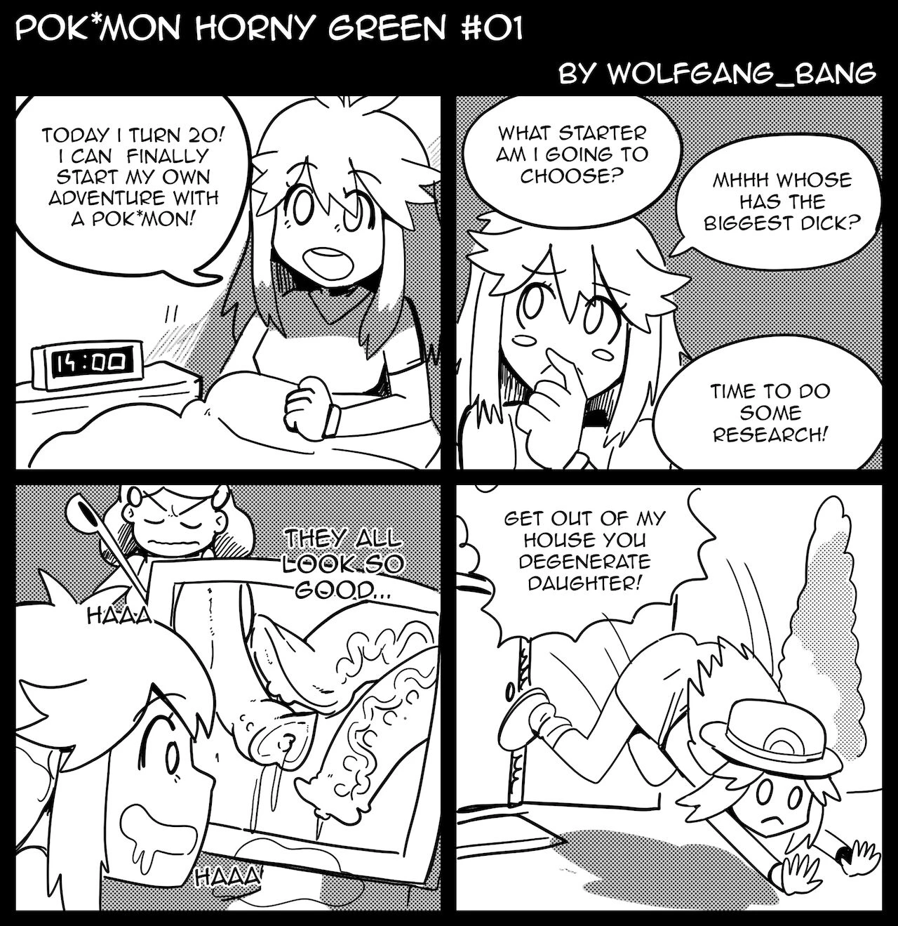 Pok*mon Horny Green porn comic picture 1