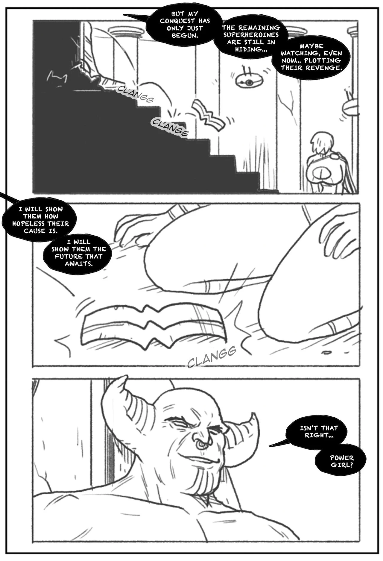 Power Girl Decimated porn comic picture 9